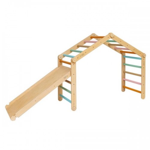 Triunghiul modificabil Pikler Wooden Magic cu rampa reversibila - М Triunghiul modificabil Pikler Wooden Magic cu rampa reversibila - М