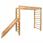 Triunghiul modificabil Pikler Wooden Magic cu rampa reversibila - L Triunghiul modificabil Pikler Wooden Magic cu rampa reversibila - L