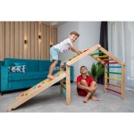 Triunghiul modificabil Pikler Wooden Magic cu rampa reversibila - М Triunghiul modificabil Pikler Wooden Magic cu rampa reversibila - М